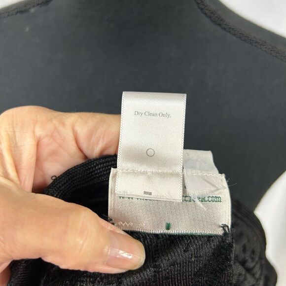 Coldwater Creek size Large Elegant Black Jacket brocade print reversible silver - Picture 11 of 12